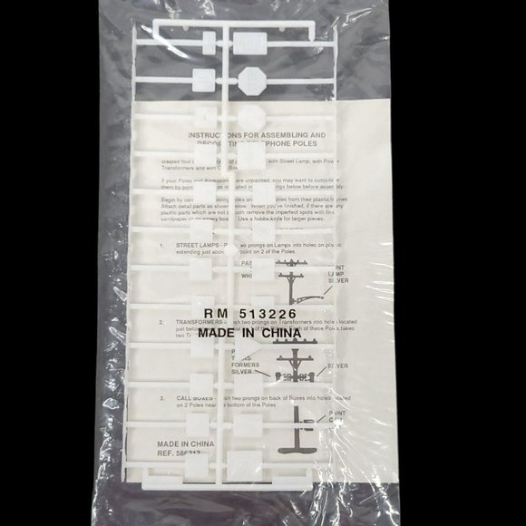 LIfe Like Trains Accessories Telephone Poles Railroad Road Signs Trees Lot - Picture 12 of 15